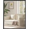 HOMCOM Specchio da parete rettangolare 70x90 cm, cornice nera, ideale per bagno, soggiorno o camera da letto