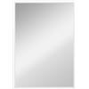 HOMCOM Specchio da parete HOMCOM rettangolare 50x70 cm, cornice bianca, ideale per bagno, soggiorno o camera da letto