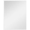 HOMCOM Specchio da parete rettangolare 70x90 cm, cornice bianca, ideale per bagno, soggiorno o camera da letto