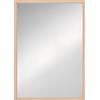 HOMCOM Specchio da parete HOMCOM rettangolare 50x70 cm, cornice in legno, ideale per bagno, soggiorno o camera da letto, naturale
