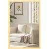 HOMCOM Specchio da parete rettangolare 60x40 cm, cornice naturale, ideale per bagno, soggiorno o camera da letto