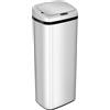 HOMCOM Cestino automatico HOMCOM con sensore di movimento, apertura automatica, 50 L, in acciaio inossidabile