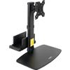 TOOQ Supporto da tavolo Tooq per monitor da 17"-27" - regolabile in altezza. Rotazione e inclinazione - gestione dei cavi - peso massimo 6 kg - supporto mini CPU - VESA 100x100 mm