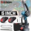 Bromose Motosega da 6 pollici Sega a catena elettrica a batteria rimovibile per batteria al litio 21V Lavorazione del legno da giardino ad alta potenza