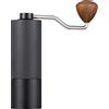NONE Macinacaffè Manuale con Manovella in Acciaio Inox, Regolazione della Macinatura a 8 Livelli, Macine Coniche da 38mm, Design Compatto in Alluminio, Capacità di 25g, Ideale per Chicchi di Caffè a Casa e