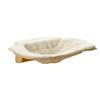 NONE Letto per Gatti da Finestra 23" con 3 Ventose - Amaca in Legno per Gatti da Interno fino a 10 kg - Con Cuscino Rimovibile e Lavabile, Scala e Tiragraffi Integrato - Perfetto per Prendere il Sole e