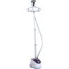 HOMCOM Ferro da stiro a vapore Upland Eroissor 1,8 W, flusso vapore 30 g/min, viola, bianco, asta telescopica