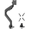 Aisens Supporto da tavolo Aisens Pro con contrappeso, girevole e inclinabile per monitor/TV fino a 27 kg (3 snodi - 1 braccio) da 24 a 57 pollici - colore nero
