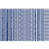 Outsunny Tappeto Outsunny per esterni, stile grafico, 2 motivi, Sole. 2,74l x 1,82l m - PP ad alta densità 310g/m² blu e bianco