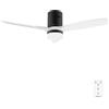 Cecotec 52" EnergySilence Aero 5600 Classic Ventilatore da Soffitto Nero&Bianco con Luce e Telecomando. Motore DC da 40W