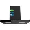 Cecotec Cappa Aspirante a Forma di T Bolero Flux TT 604400 Nera A++, 60 cm, 413,3 m³/h di aspirazione, Classe A++, Controllo Touch