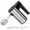 Kynley Sbattitore Elettrico Manuale per Uso Domestico, Mini Frullino per Uova Elettrico, Impastatrice in Acciaio Inox con 5 Velocità e Pulsante Turbo, Impugnatura Ergonomica, Design con Doppia Asta