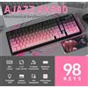 Ajazz Tastiera Meccanica da Gaming Ajazz AK980 con Switch Regolabili, RGB, Installazione Completa, Tre Modalità (Switch Melad)