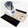 NONE APCym Tabua slider per Bimby Thermomix TM5 TM6 TM31 TM21 robot da cucina, Monsieur Cuisine, GM Pots o Kitchen Robot + 4 ruote in gomma - Dimensioni 60x30cm MODELLO CAFFÈ CALDO - Marchio APCym