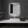 kleankin Lampada da parete rettangolare Kleankin a LED per bagno - 80x60 cm - 3 colori, luminosità regolabile, interruttore touch, sistema anti-impronta bianco trasparente