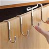 HINAA 2PCS Gancio Doppio S Acciaio Inossidabile 100% per Asciugamano Cappotto Giacca Accappatoi, Gancio per Ingresso Bagno Porta Doccia Porta Vetro