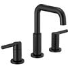 Delta Faucet Nicoli 35849LF-BL - Rubinetto da bagno a 3 fori, rubinetto per lavabo da bagno, montaggio di scarico, nero opaco