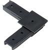 nextradeitalia 100PZ ANGOLO PROFILO ZANZARIERA LINEA B SANGIORGIO PLASTICA NERA