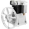 InSyoForeverEC Testa della pompa compressore d'aria 3HP doppio cilindro lubrificato ad olio con silenziatore Airtool 250L/min