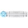 BE-TOOL Taglierina per carta 4 in 1, multifunzione, blu, con lame perforate per cordonatura per cartoncino, coupon, etichette, foto, cartoline