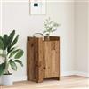 RCODSSK Credenza in legno vecchio 45 x 35 x 75 cm in legno con due opzioni di montaggio, credenza stretta 45 cm di larghezza e 75 altezza con spazio di archiviazione