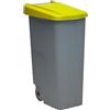 WELL HOME MOBILIARIO & DECORACIÓN Well Home Contenitore riciclaggio 110 litri Chiuso, Giallo, 88x57x42 cm