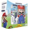 Mentadent, Super Mario Kids, Kit Plush, Spazzolino e Dentifricio Bambini 0-6 Anni, Personaggio a Sorpresa, Con Dentifricio Bambini Gusto Frutta, Spazzolino Bambini, Ideale per Denti da Latte