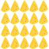 Mikinona Formaggio Artificiale Realistico a Triangolo 30 Pezzi in Plastica | Mini Formato Giallo, Design Realistico e Leggero, per Hobby Fai da Te e Vetrine Commerciali
