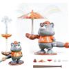 Cossify Irrigatore d'acqua rotante 3 in 1 a forma di orsetto lavatore, giocattolo d'acqua da golf, divertente giocattolo da giardino per bambini, feste estive, gioco d'acqua per cortile e prato