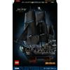 LEGO ICONS 10365 Nave Pirata del Capitano Jack Sparrow, Modellino di Barca per Adulti con Cabina, 16 Cannoni e 8 Minifigure [10365]