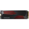 SAMSUNG SSD M.2 Samsung 990 Pro NVMe PCie 4.0 Heatsink 4TB Nero