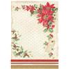 Carta di riso Classic Christmas stella di Natale Stamperia