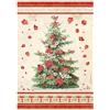 Carta di riso Classic Christmas albero Natale Stamperia