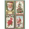 Carta di riso Classic Christmas 4 cards Stamperia