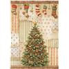 Carta di riso Silent Night Albero Natale Stamperia