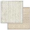 Carta Scrap White Christmas trama lana Stamperia