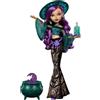 Monster High Moonspell Magic - Willow Thorne la Strega della Natura, bambola con apparecchio acustico e sorpresa nel calderone, accessori inclusi tra cui barattolo di spezie, JMB92