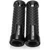 YIEBA 22mm 7/8 Manopole Manubrio Universale Per Monster 400 620 695 696 796 797 821 Stealth 1100 1200 1200S Impugnatura Manopole del manubrio Accessori moto (Nero)