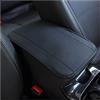 GTLM Copri Bracciolo Auto,Cuscino per Bracciolo Auto in Fibra di Cuoio in Rilievo,Copri Bracciolo Universale Auto Accessori Interni per la Maggior Parte Delle Auto Camion SUV (Nero)