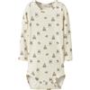 Lil' atelier baby Unisex Nbngavo Emo LS Slim Body Lil Noos, Turtledove, Numeric_74, Turtledove, Numeric_74