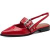 MARCO TOZZI Donna Décolleté Morbido Feel Me Plantare Morbida Fodera Interna Vegano Vegano, Rosso (Red Patent), 38 EU