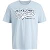 JACK & JONES Jjelogo Tee S O-Neck 2 col Ss26 SN, Celestial Blu, XXL