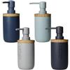 Dispenser Sapone Linear Brandani in Poliresina e Bamboo - 200 ml