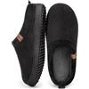 MERRIMAC Pantofole Uomo Memory Foam Antiscivolo Terra nera,45-46 EU