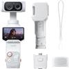 Insta360 Luna Ultra Bianco stellare- Videocamera per vlog 8K con doppio obiettivo Leica, zoom 12x, touchscreen rimovibile da 2, triplo chip IA, videocamera gimbal tascabile per la fotografia vlog