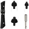 SMZhomeone Set di 3 chiavi regolabili con doppio cricchetto e forte magnete per mandrini da trapano da 10 mm, 13 mm, 16 mm, strumento di riparazione in acciaio (B)