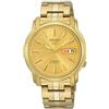 Seiko Orologio da uomo automatico SEIKO 5 SNKK76K1 oro