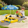 Accessori per tavolo da sabbia e acqua, portatile, professionale con ombrellone,