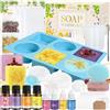 Vezerd Sapone fai da te, set creativo per adulti, fai da te con stampo per sapone, base di sapone e sapone grezzo, set fai da te per bambini/principianti, come regalo