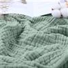 Generic The Blanket - Coperta in 100% mussola di cotone, per adulti, per divani, letto, aereo, viaggi in aereo, biancheria da letto estiva come morbida coperta, copridivano (verde, 150 x 200 cm)